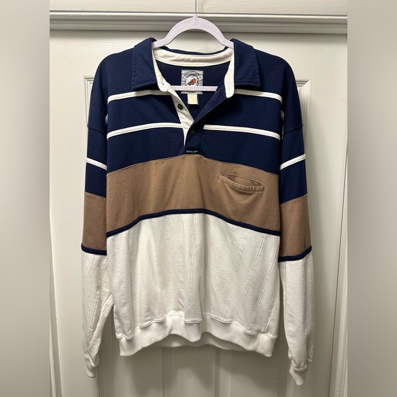 VINTAGE RUGBY SHIRT BY GREENLINE INTERNATIONAL - Picture 1 of 4